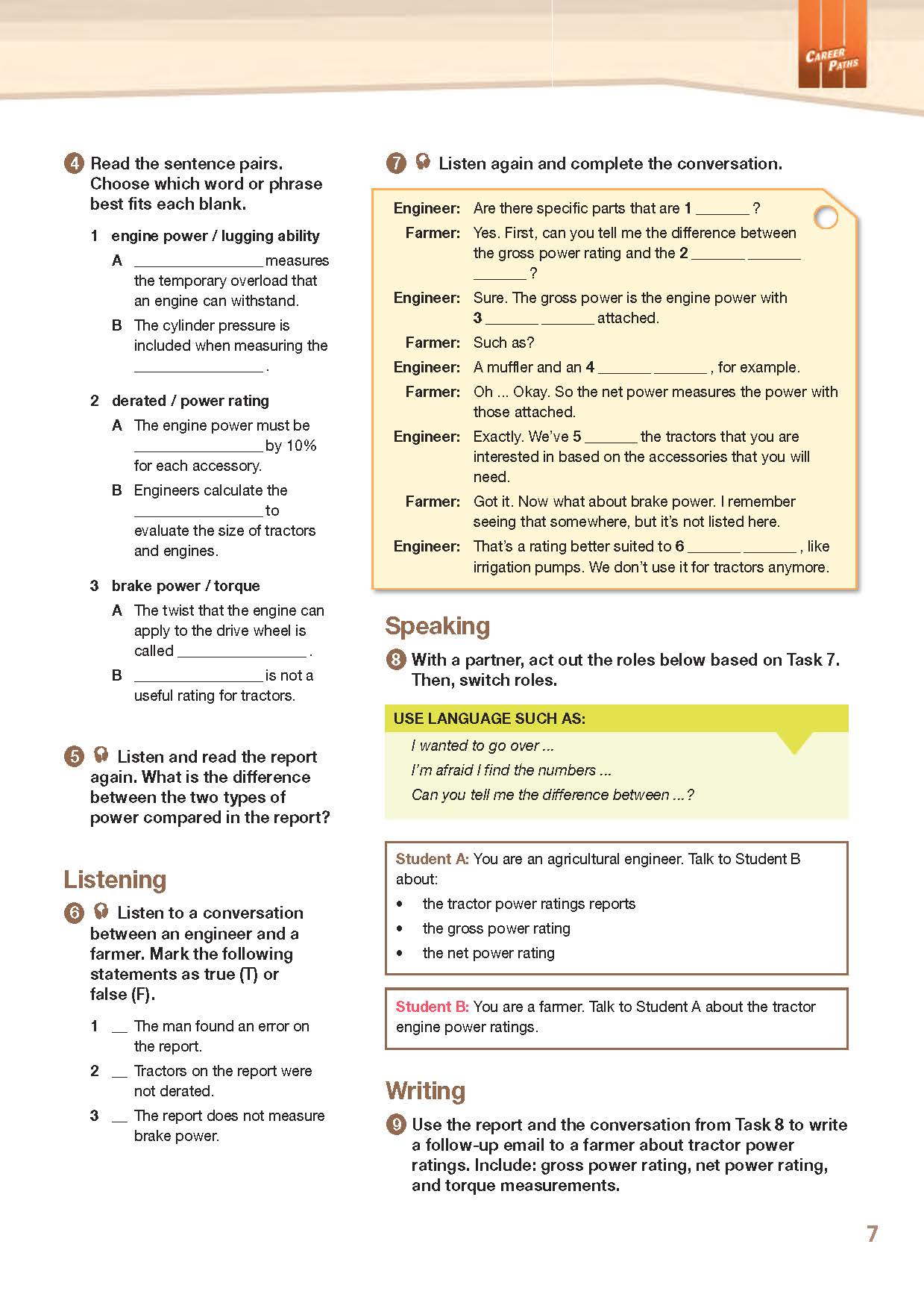 ESP English for Specific Purposes - Career Paths: Agriculture Engineering- Sample Page 4