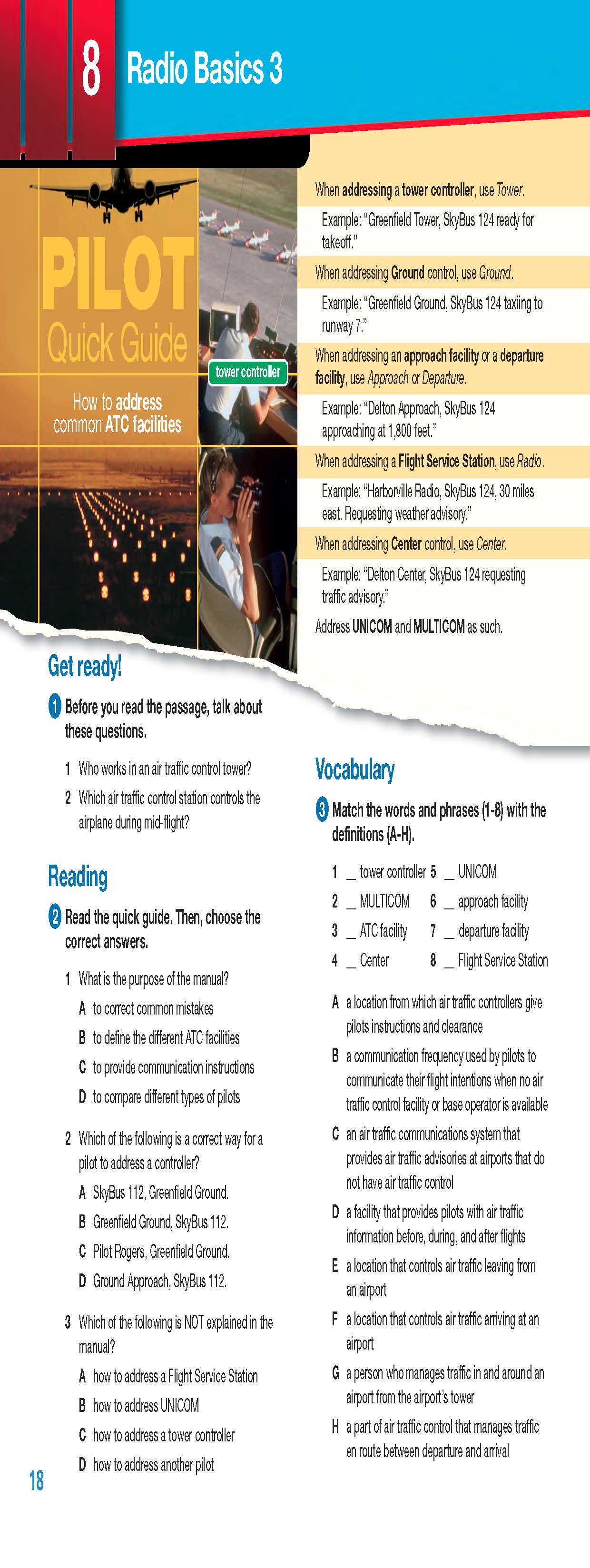 ESP English for Specific Purposes - Career Paths: Civil Aviation - Sample Page 1