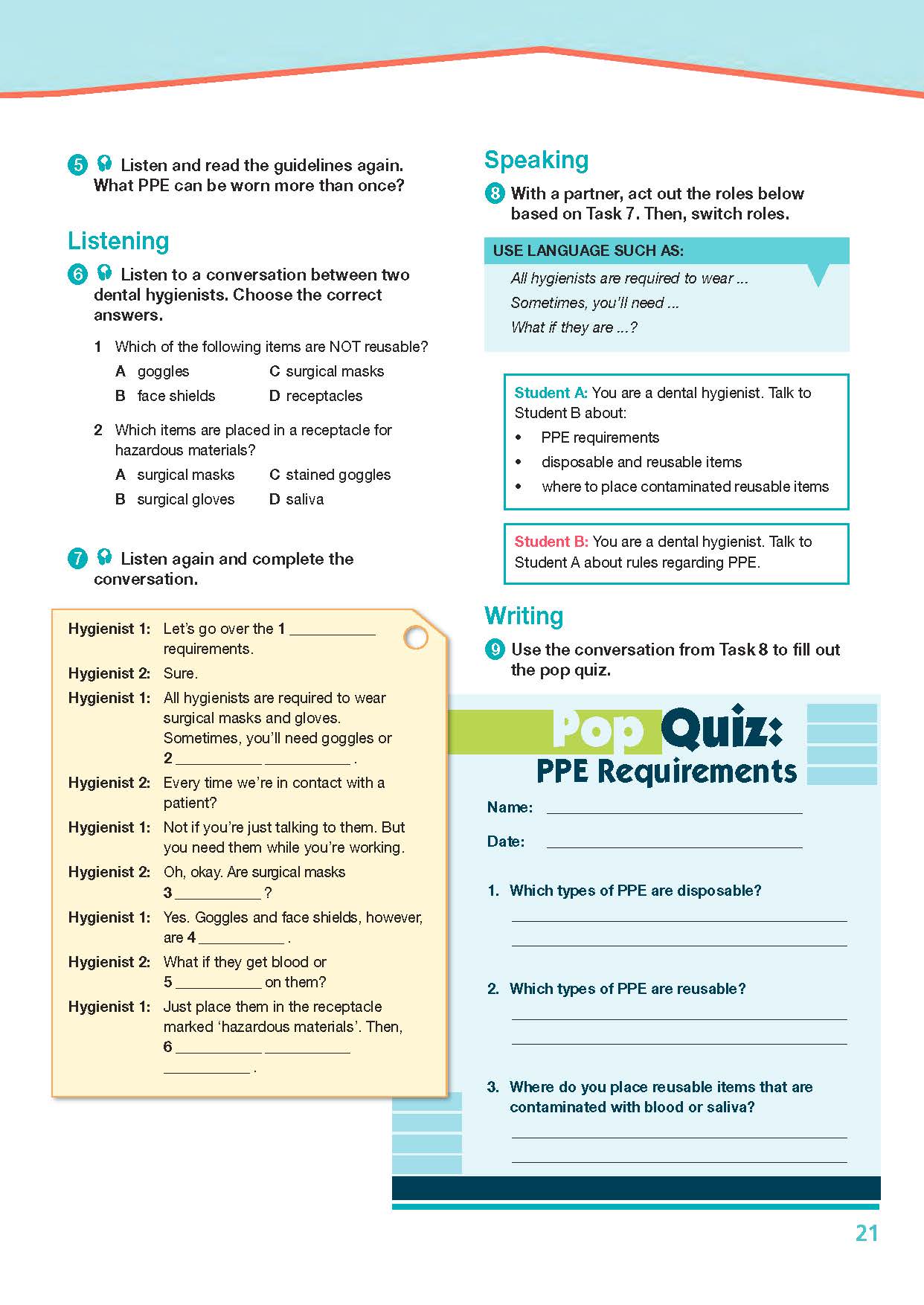 ESP English for Specific Purposes - Career Paths: Dentistry - Sample Page 4