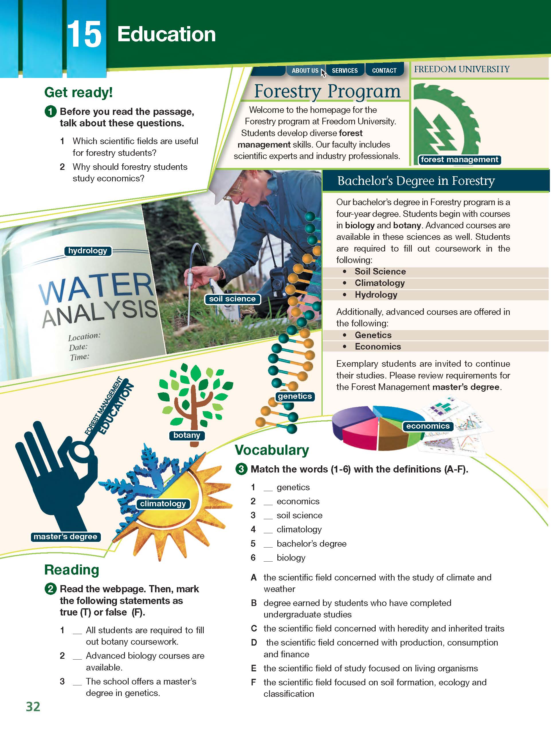 ESP English for Specific Purposes - Career Paths: Natural Resources I Forestry - Sample Page 3