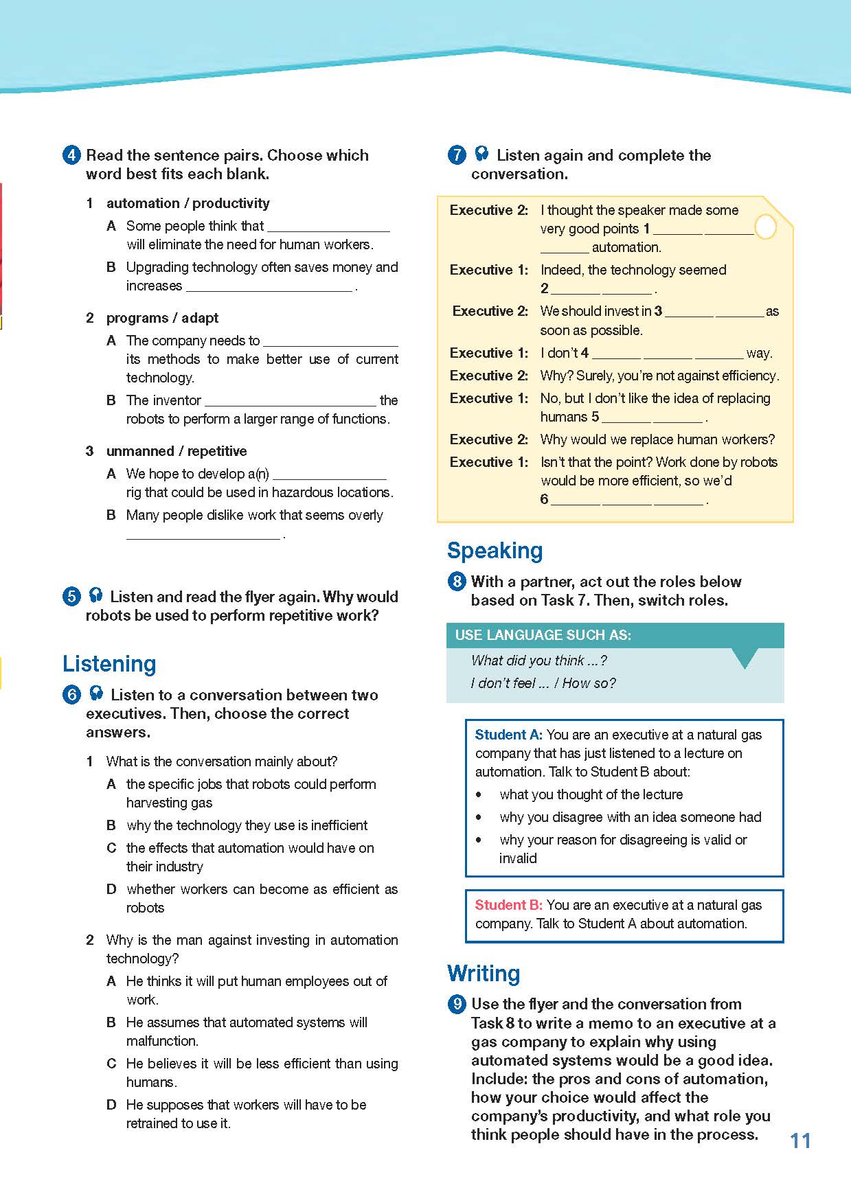 ESP English for Specific Purposes - Career Paths: Natural Gas I - Sample Page 2