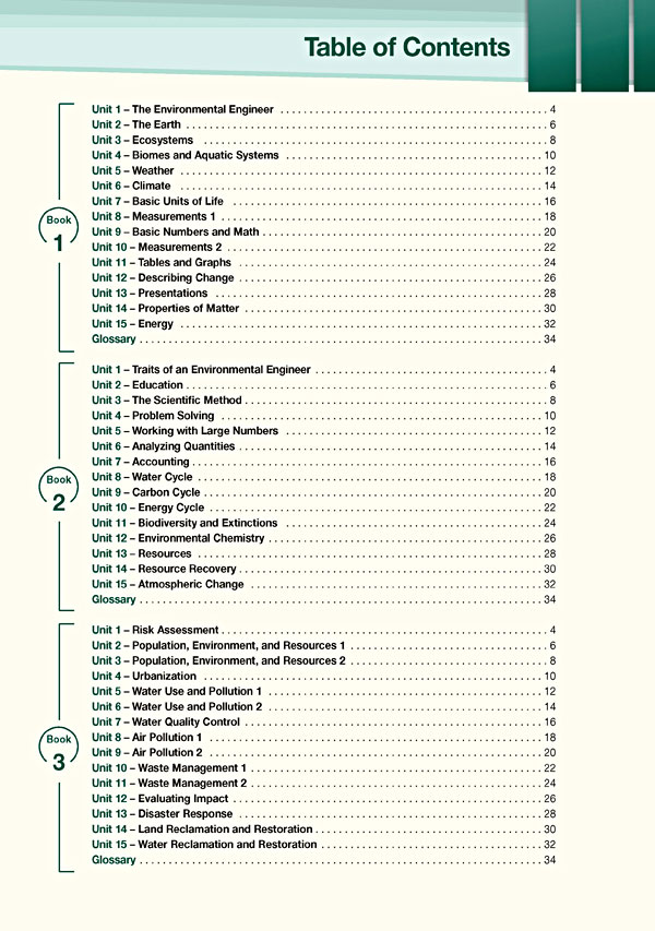 Contents - Career Paths: Environmental Engineering