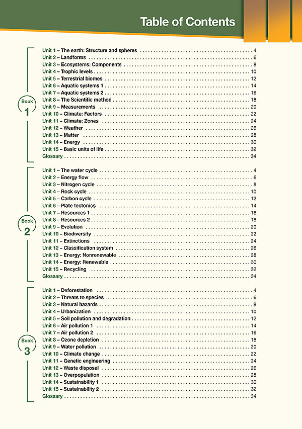 Contents - Career Paths: Environmental Science