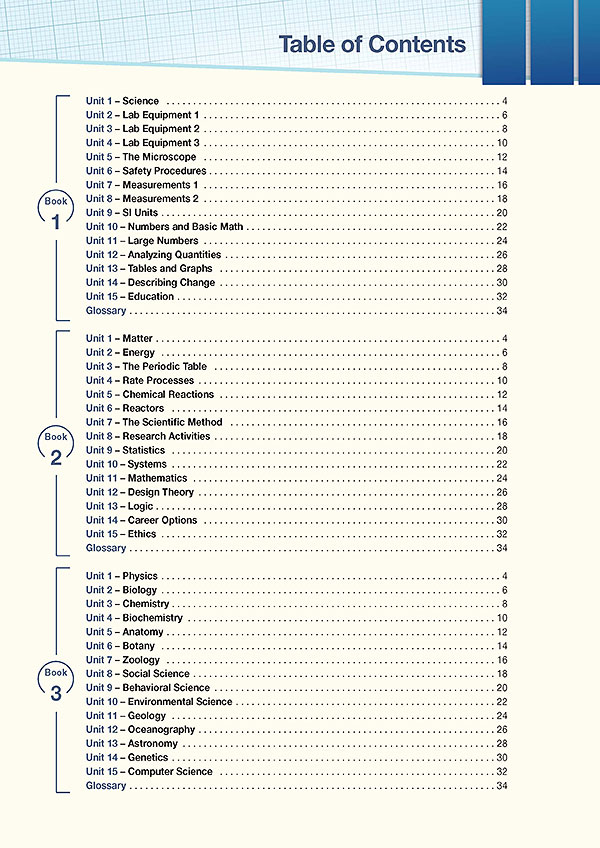 Contents - Career Paths: Science