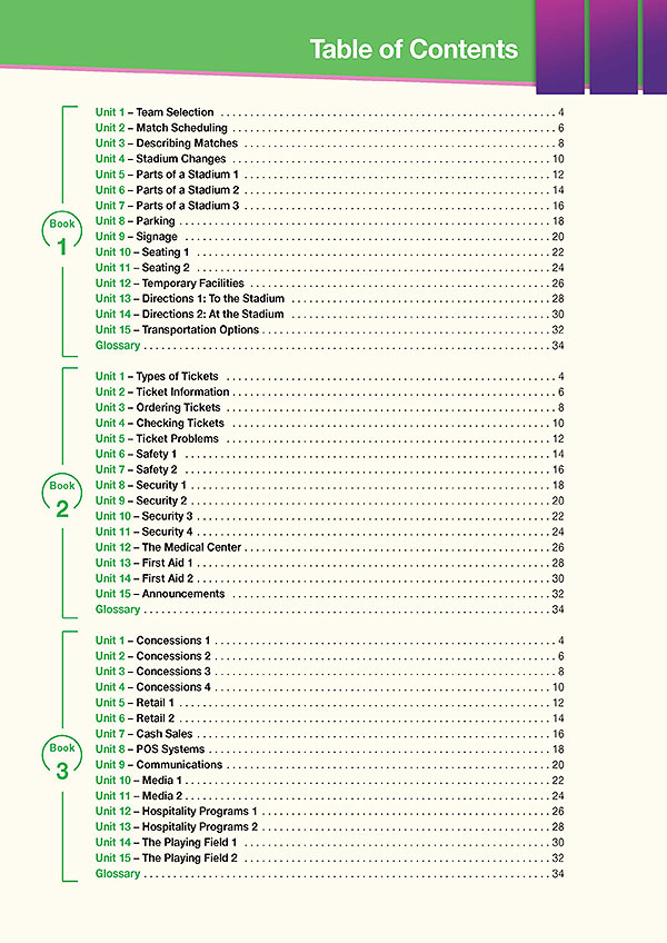 Contents - Career Paths: World Cup