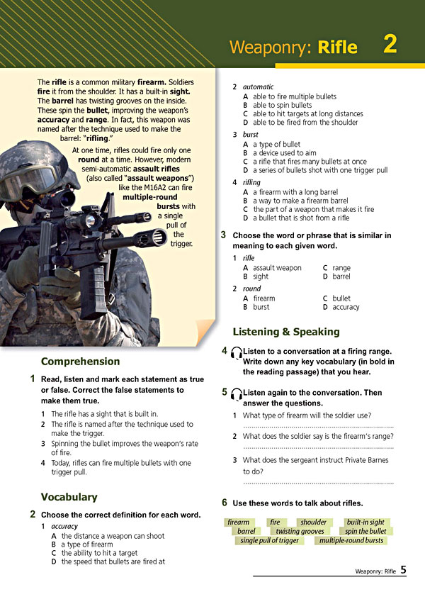 Sample Page 2 - Career Paths: Command & Control