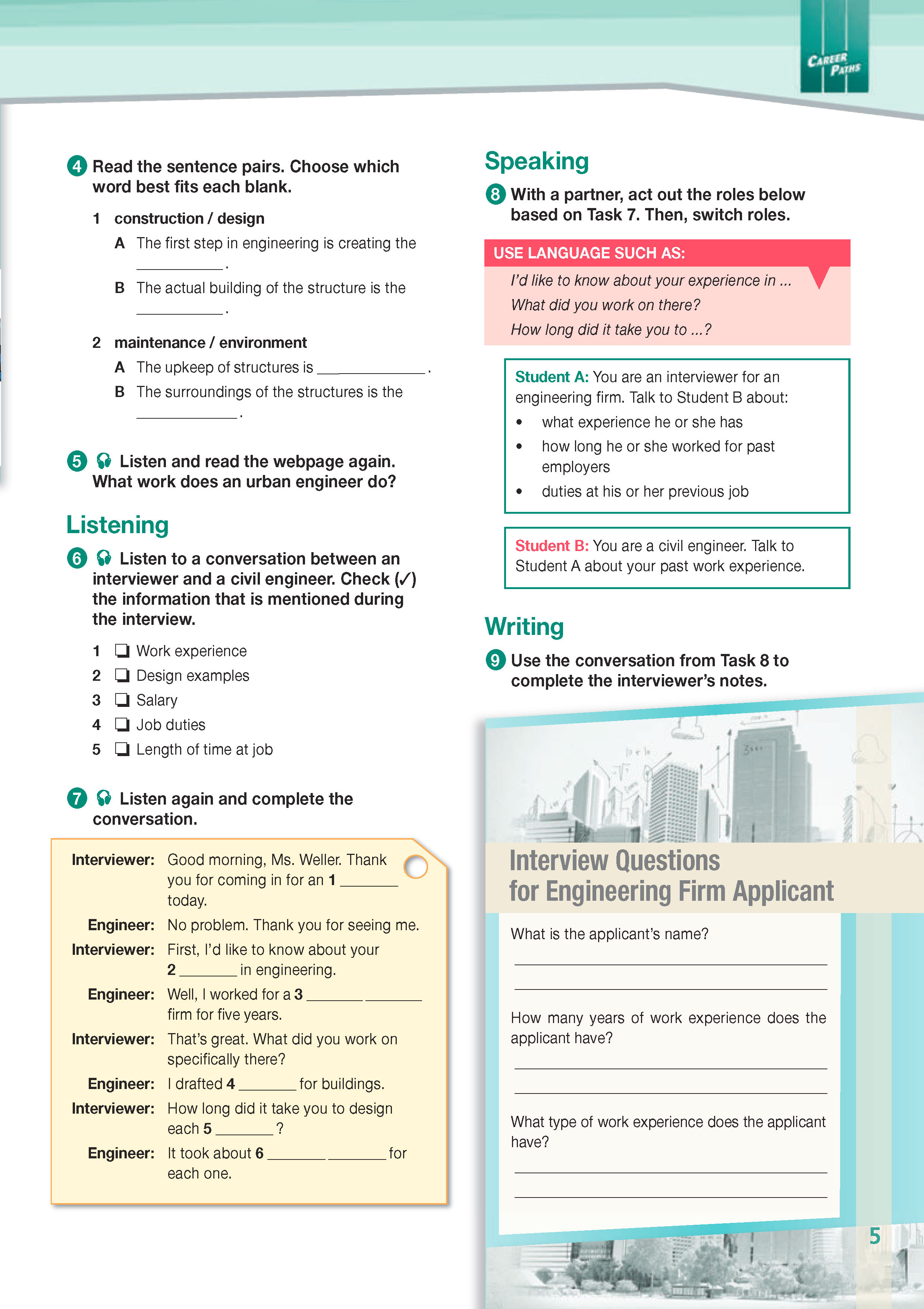 ESP English for Specific Purposes - Career Paths: Civil Engineering - Sample Page 2