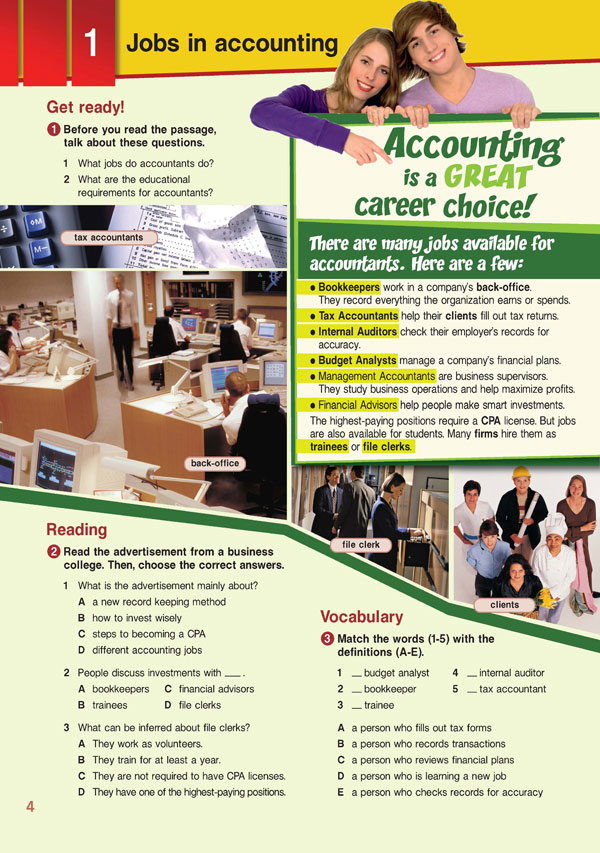 Sample Page 1 - Career Paths: Accounting