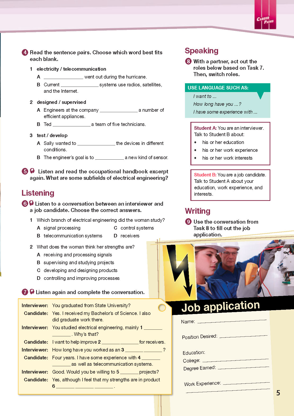 ESP English for Specific Purposes - Career Paths: Electrical Engineering - Sample Page 2