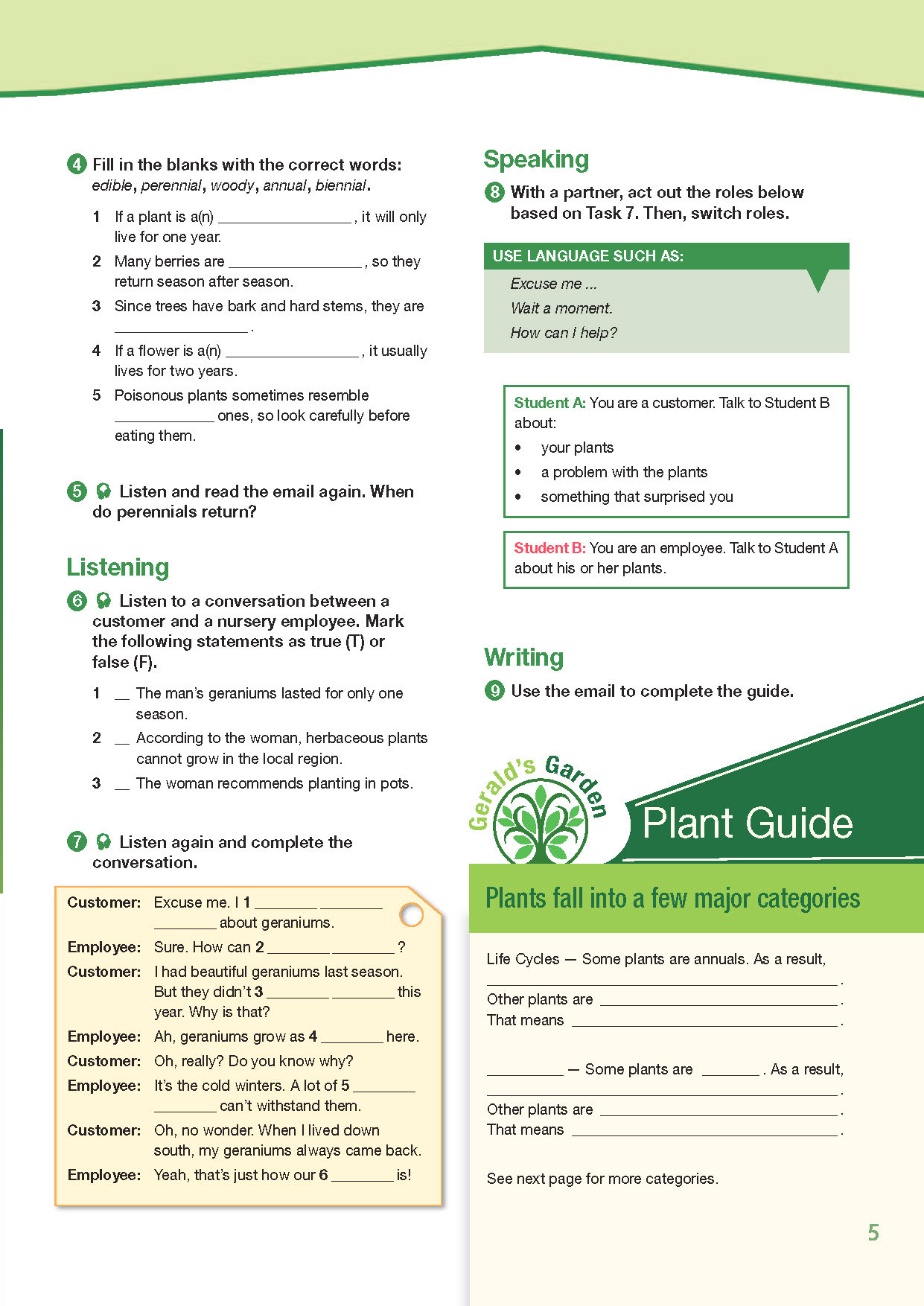ESP English for Specific Purposes - Career Paths: Plant Production - Sample Page 2
