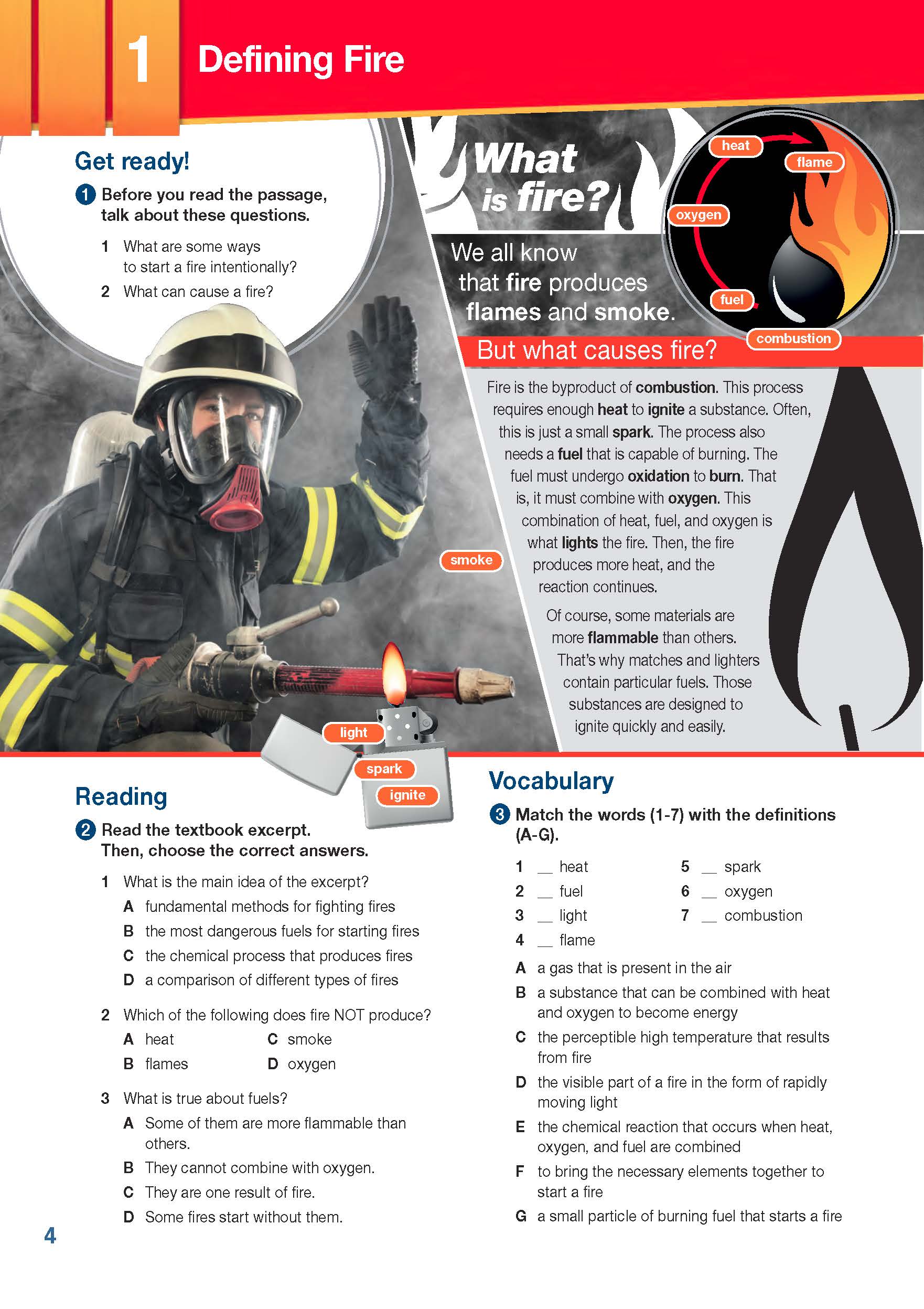 ESP English for Specific Purposes - Career Paths: Firefighters - Sample Page 1