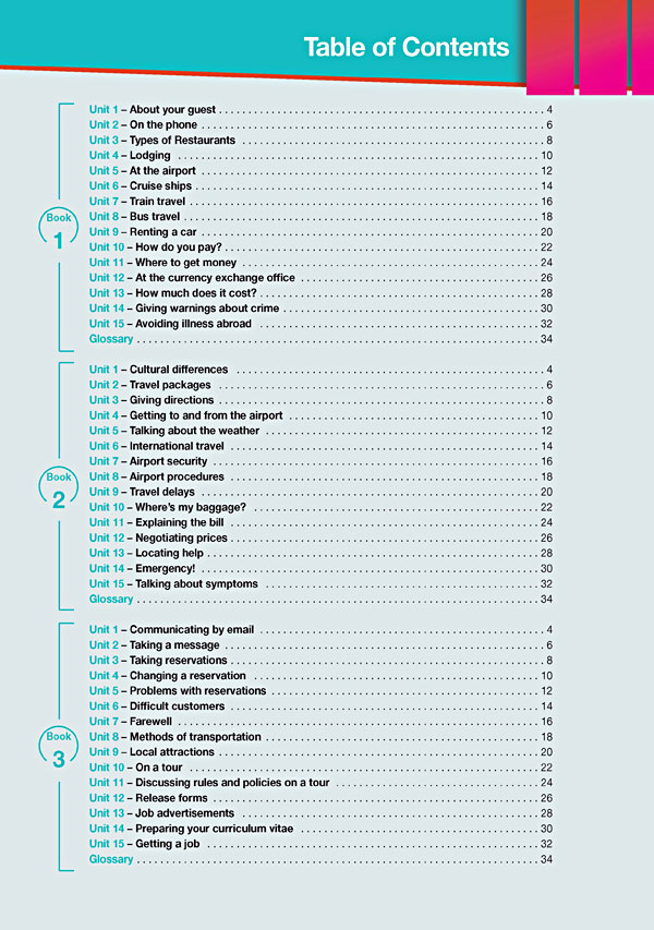 Contents - Career Paths: Tourism