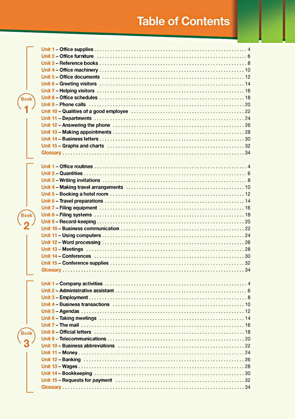 Contents - Career Paths: Secretarial