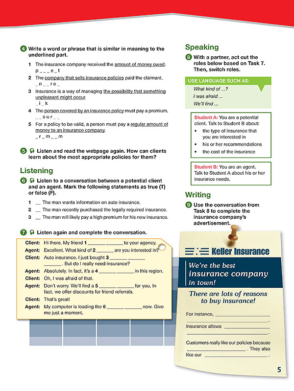 Sample Page 2 - Career Paths: Insurance