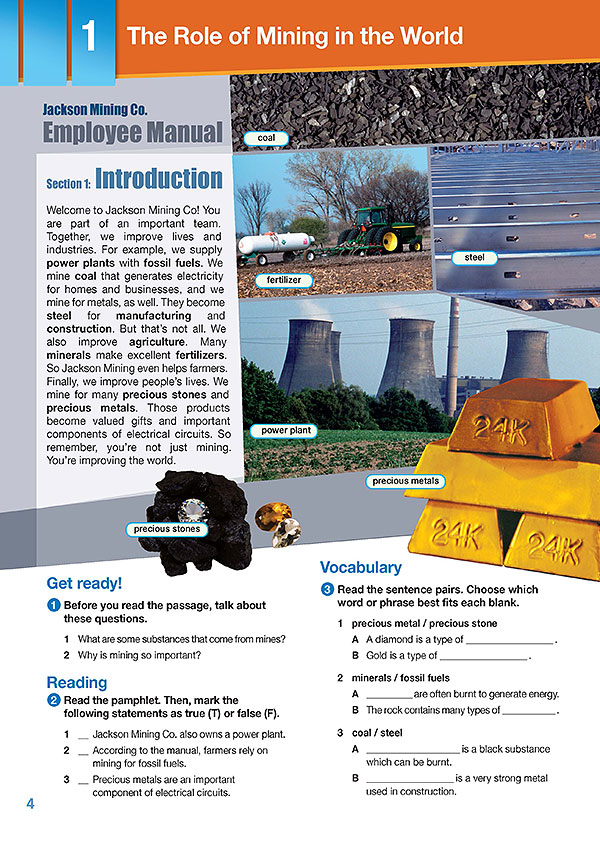 Sample Page 1 - Career Paths: Natural Resources II - Mining