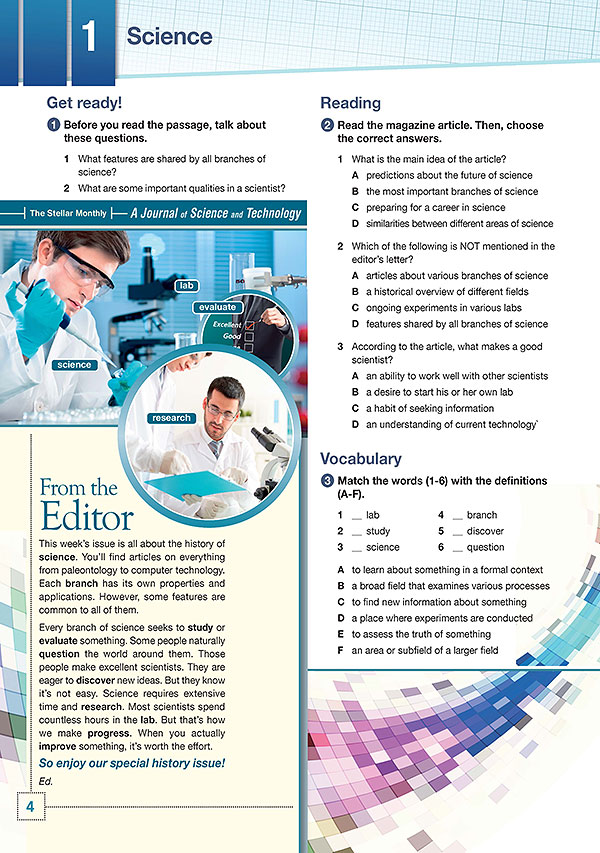 Sample Page 1 - Career Paths: Science