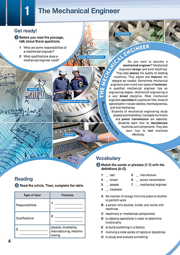 Sample Page 1 - Career Paths: Mechanical Engineering